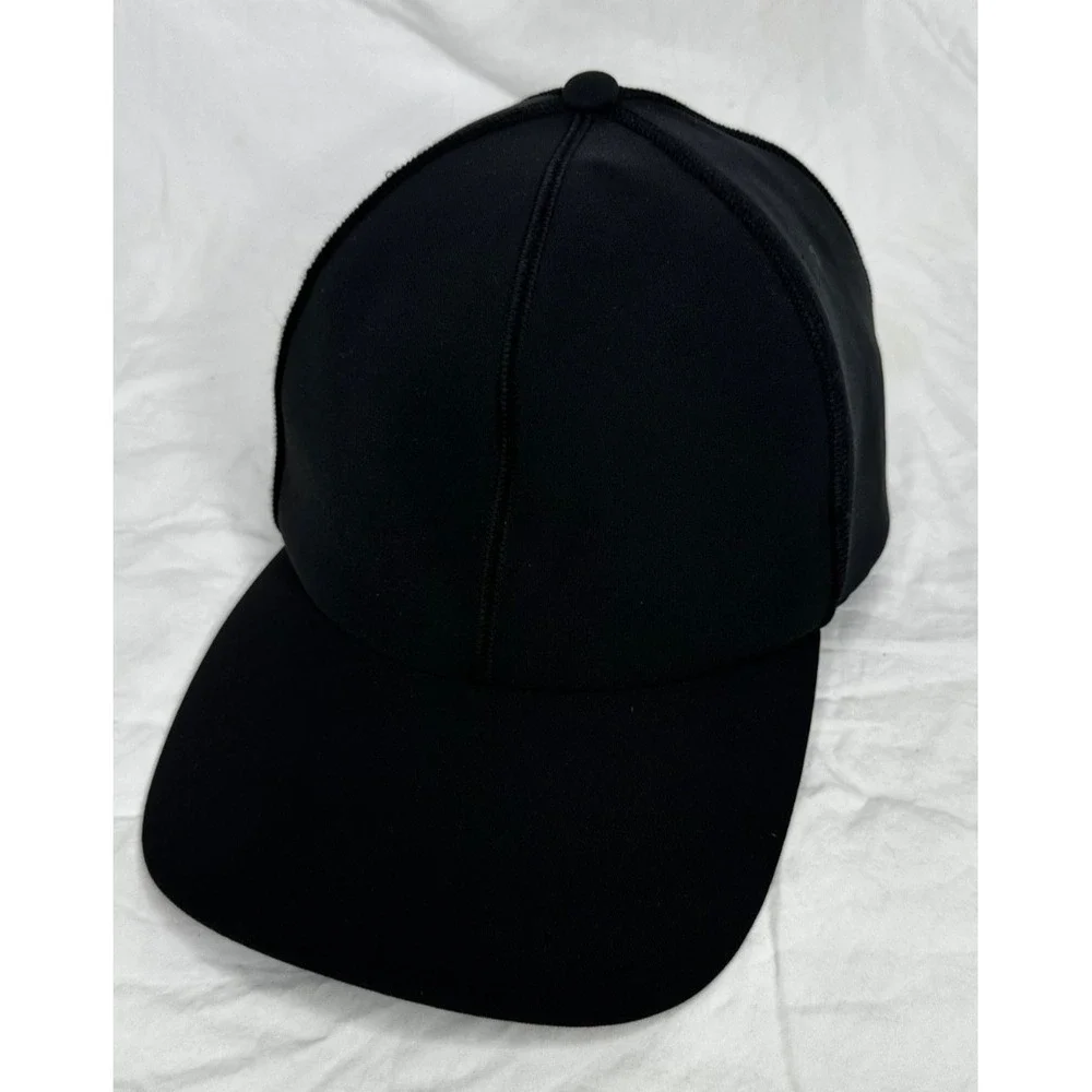 Lululemon Women Hat Baseball Cap Black One Size OS Adjustable Classic Activewear